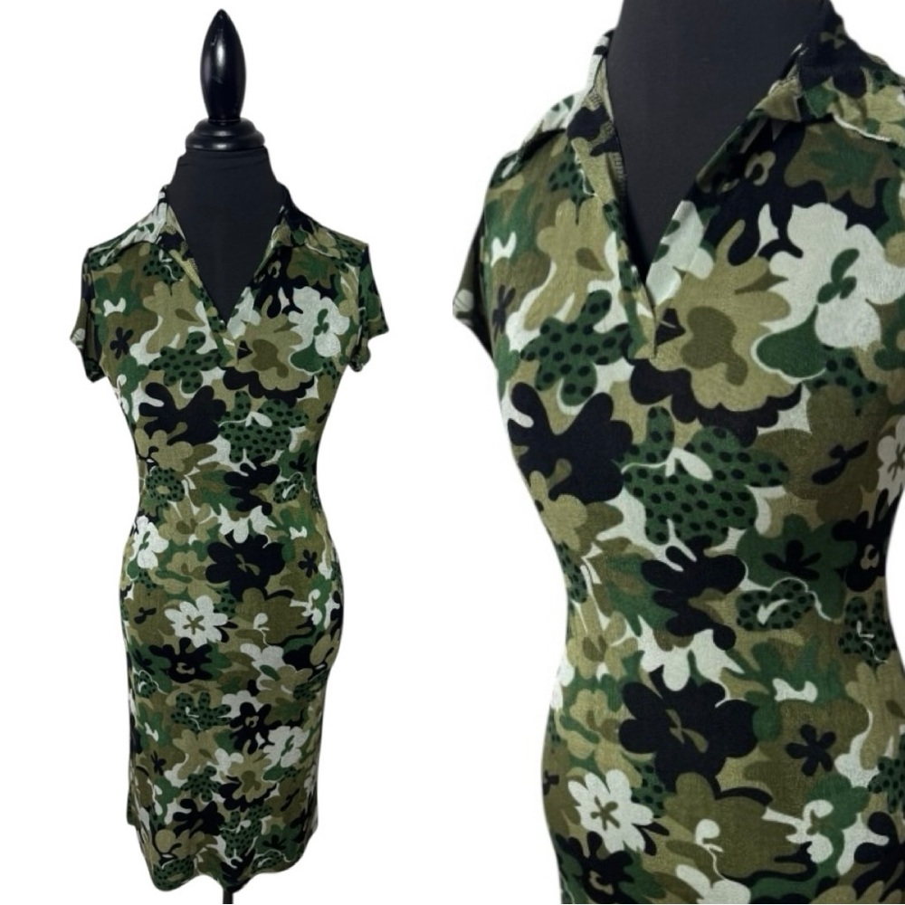 Chesley Green Floral Dress